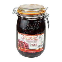 [152625] Guinettes Cherries with Kirsch  Jar 1 L Distil. Perigord
