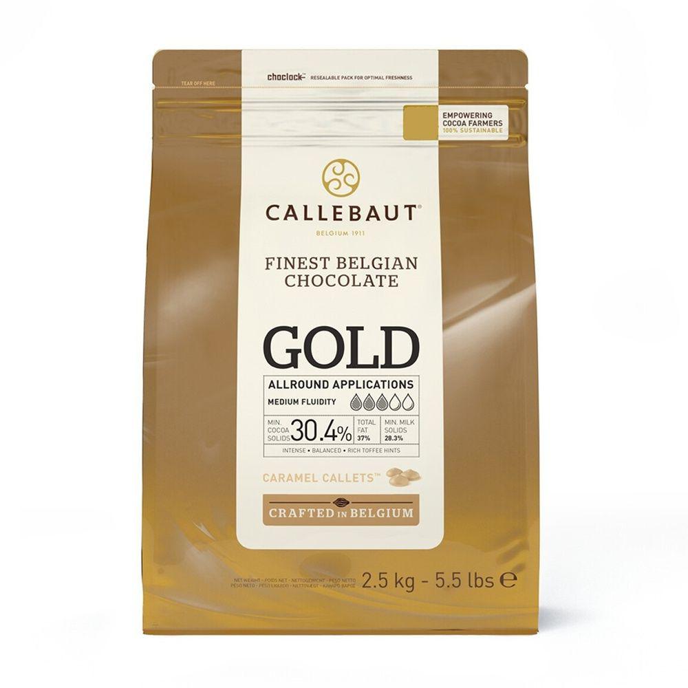 [173007] Gold Choc Couverture Callets 2.5 kg Callebaut