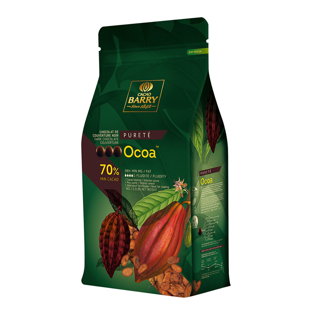 [172995] Couverture Chocolat Noir 70% Ocoa 1 kg Cacao Barry