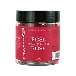 [150821] Larges Pétales de Rose Cristallisés 50 g Epicureal